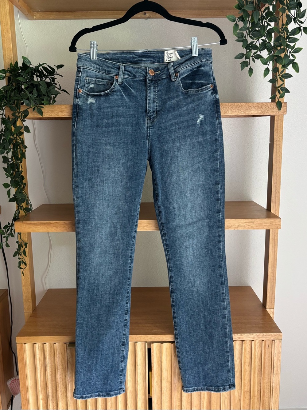 Cosmic Blue Love Classic Straight Leg Jeans